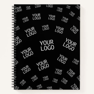 Your Design, Photo or Business Logo Randomly Tiled Notebook
