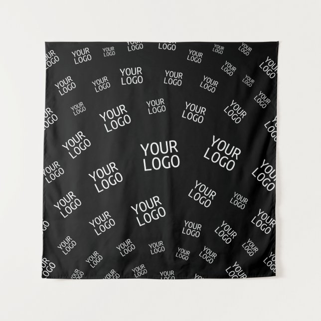Your Design, Photo or Business Logo Randomly Tiled Tapestry (Front)