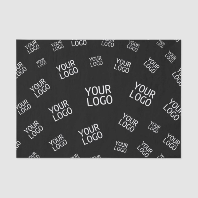 Your Design, Photo or Business Logo Randomly Tiled Tissue Paper (Front)