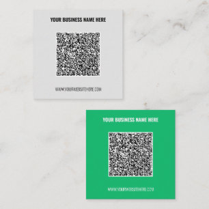 Your Design QR Code Business Card Example