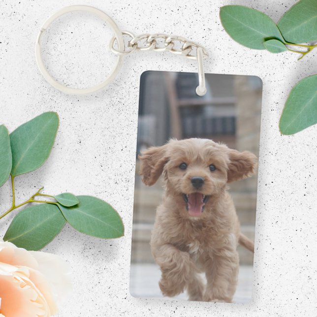Your Dog | 2 Photo Upload Cute Pet Picture Key Ring (Creator Uploaded)