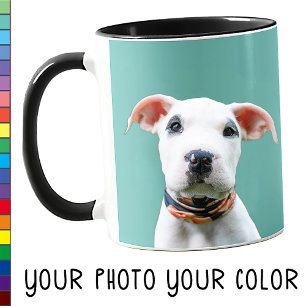 Your Dog Photo Custom Colour Cute Gift Mum Dad Mug