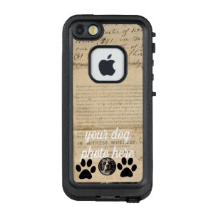 Your Dog Photo n Paws 1860 Legal Document Funny LifeProof FRÄ’ iPhone SE/5/5s Case