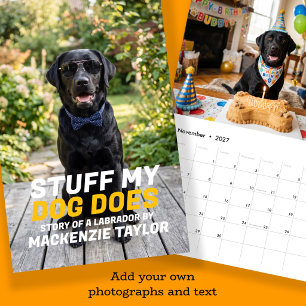 Your Dog Photos Personalised Custom Made Calendar