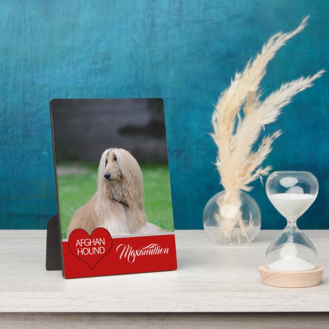 YOUR Dog's Breen Photo with Name Plaque (Side)