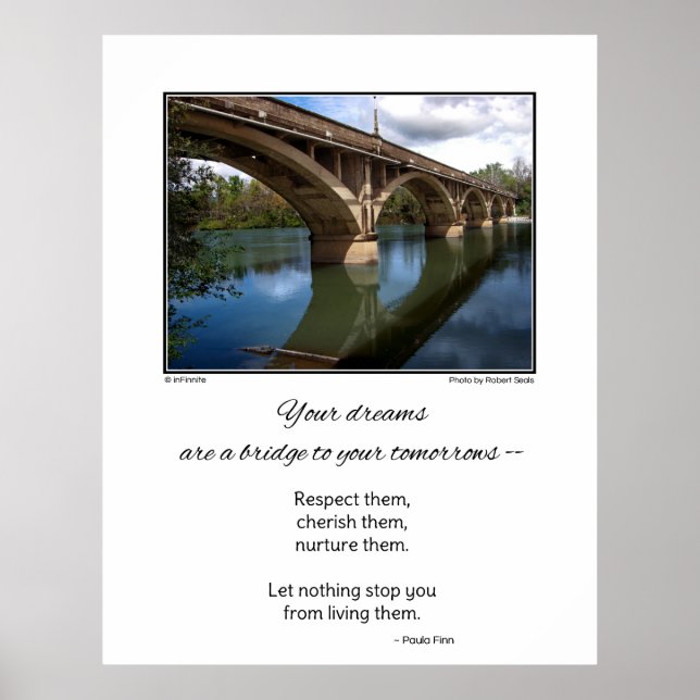 Your dreams are a bridge...Inspirational poster (Front)