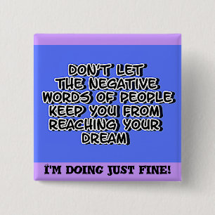 Your Dreams_Button 15 Cm Square Badge