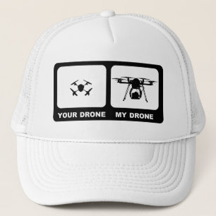 YOUR DRONE / MY DRONE White Trucker Hat