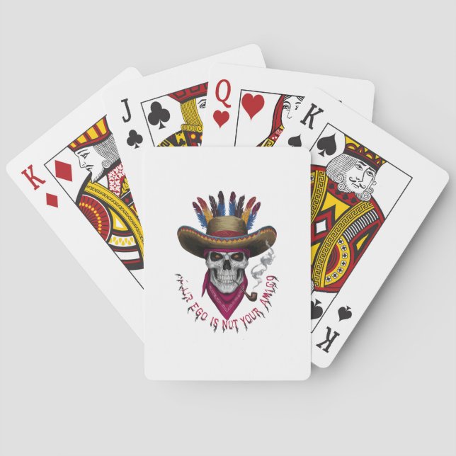 Your ego is not your amigo				 playing cards (Back)
