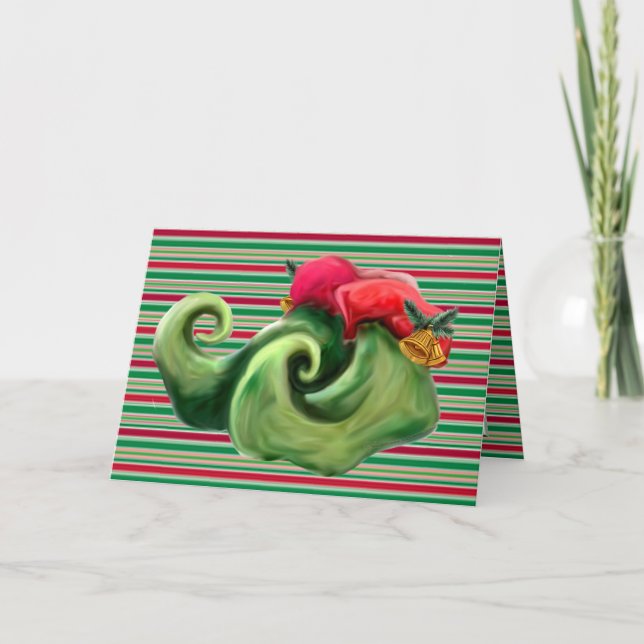 Your Elfish Dancin' Shoes Holiday Card (Front)