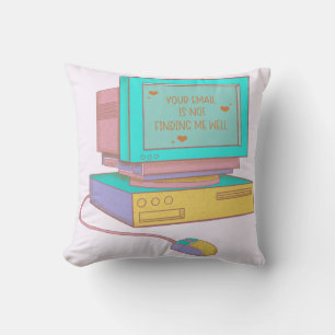 Your Email Is Not Finding Me Well Funny Retro Cushion