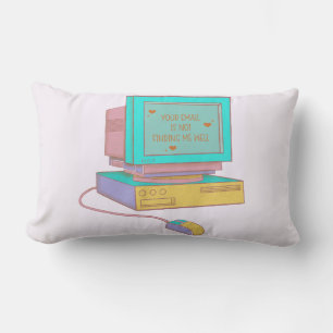 Your Email Is Not Finding Me Well Funny Retro Lumbar Cushion