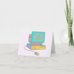 Your Email Is Not Finding Me Well Funny Retro Thank You Card