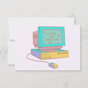 Your Email Is Not Finding Me Well Funny Retro Thank You Card