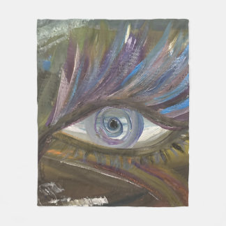 Your Eye Is The Mirror Of Your Soul Fleece Blanket