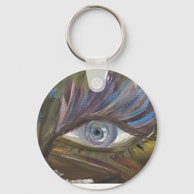 your eye is the mirror of your soul key ring (Front)