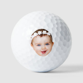 Your Face Custom Image Groomsman Golf Funny Golf Balls