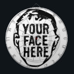 your-face-here dartboard<br><div class="desc">Looking For Something One-Of-A-Kind?
Easily upload photos,  artwork,  text,  and more!
CREATE YOUR OWN CUSTOM ITEM NOW</div>