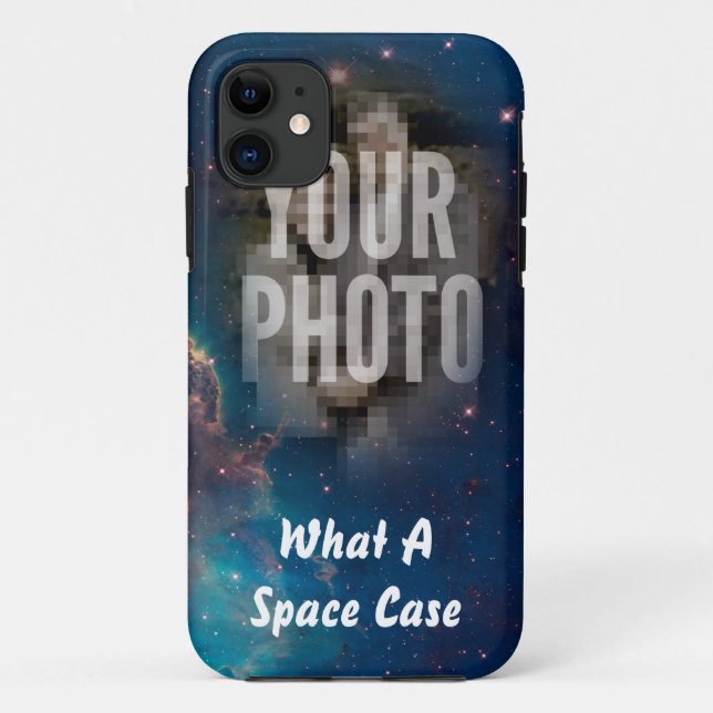 Your Face In Space CUSTOM PHOTO Case-Mate iPhone Case (Back)