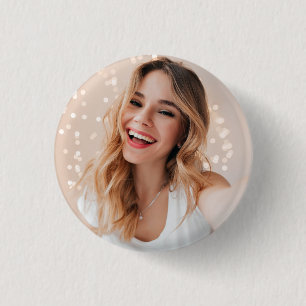 Your face on a birthday 3 cm round badge