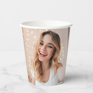 Your face on a birthday paper cups