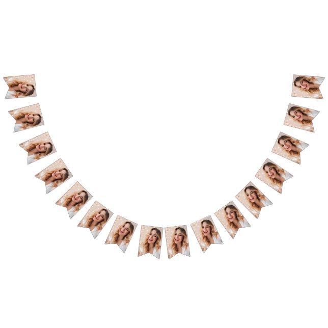 Your face on a personalized welcome home party bunting  (All)