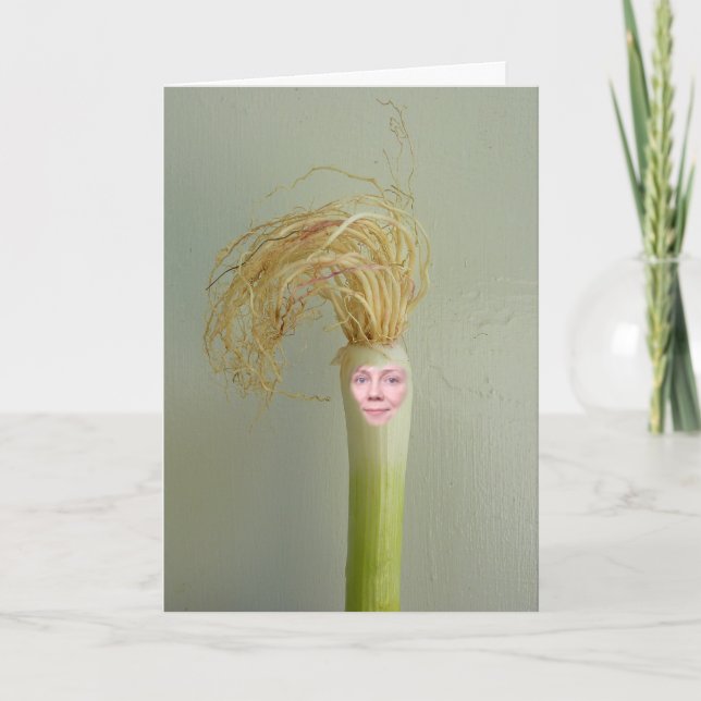 Your Face on Spring Onion Card (Front)