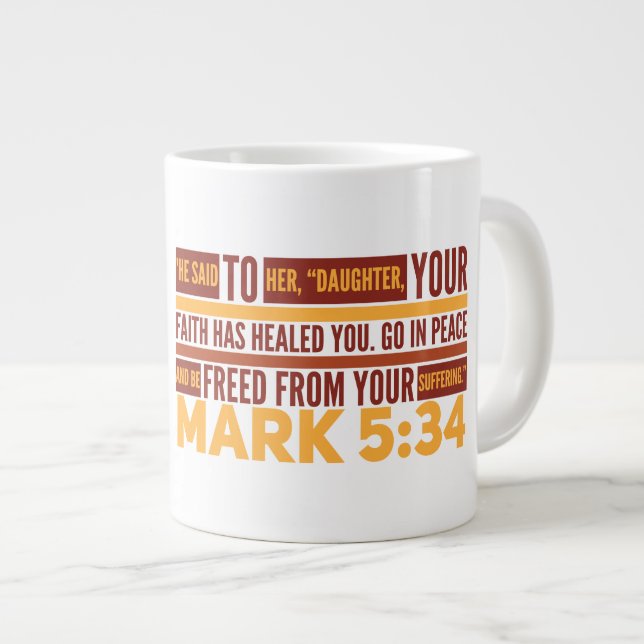 Your Faith  Gift Jumbo Mug (Front Right)