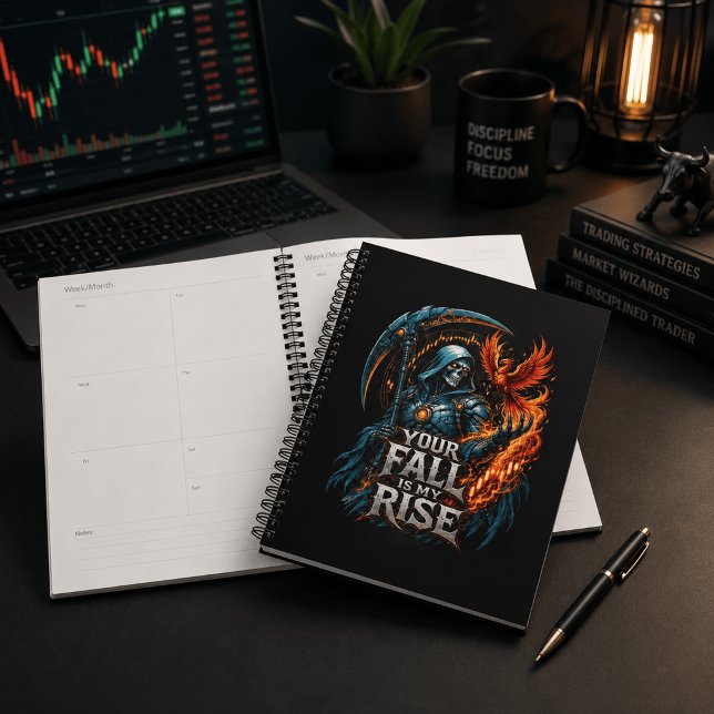 Your Fall Is My Rise Reaper Trading Motivation Planner (Journal your trades, or become someone else’s take profit.)