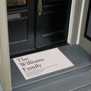 Your Family Definition Modern Fun Doormat