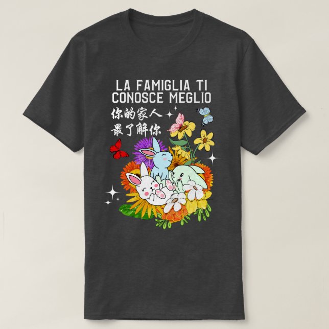 Your Family Knows You Best Kawaii Rabbit 3 T-Shirt (Design Front)