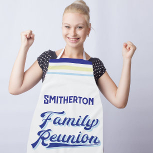 Your Family Name Monogrammed Reunion Apron