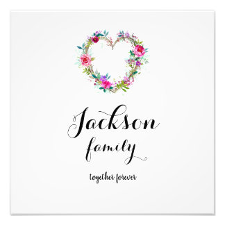 Your family name Photo Enlargement Print