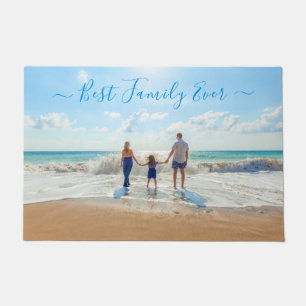 Your Family Photo Doormat Text - Best Family Ever