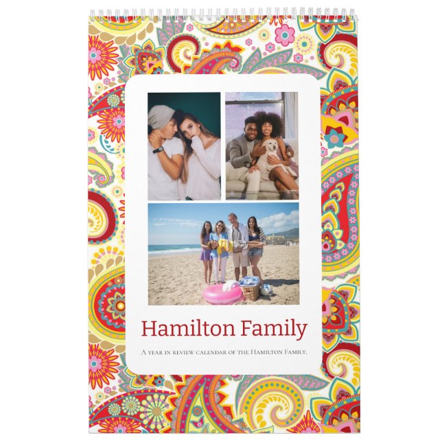 Your Family Photo Month By Month Personalised Calendar (Cover)