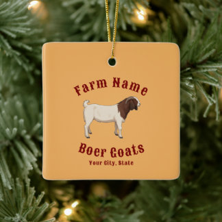 Your Farm Boer Goats Ceramic Ornament