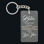 Your Fart Stinks - Funny Gift For Wife / Husband Key Ring<br><div class="desc">Funny Photo Gift For Your Loved One.</div>