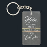 Your Fart Stinks - Funny Gift For Wife / Husband Key Ring<br><div class="desc">Funny Photo Gift For Your Loved One.</div>