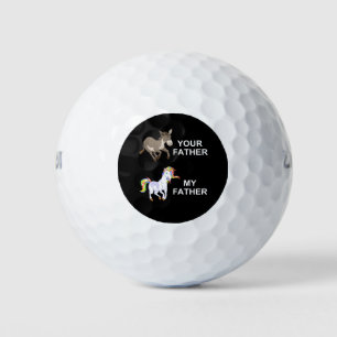 your FATHER vs my FATHER Golf Balls