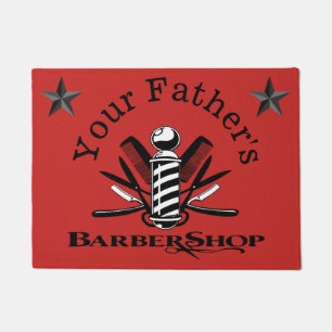 Your Father's Barbershop Stars Doormat