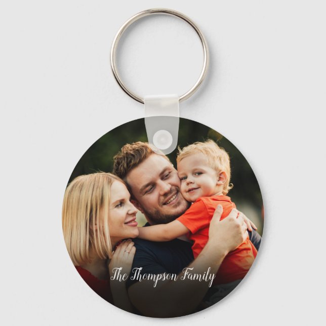 Your Favourite 2 Family Photos Key Ring (Front)