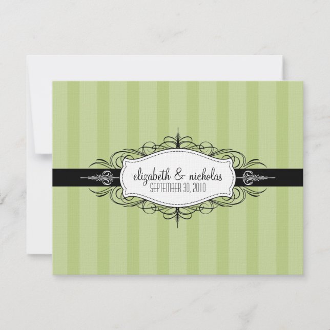 YOUR Favourite Colour: Chic Deco Wedding Invitatio Invitation (Front)