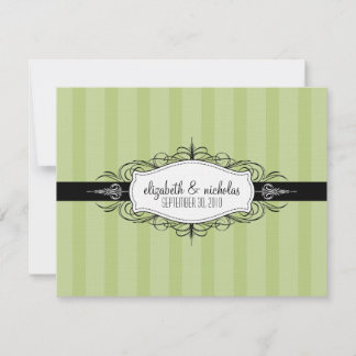 YOUR Favourite Colour: Chic Deco Wedding Invitatio Invitation