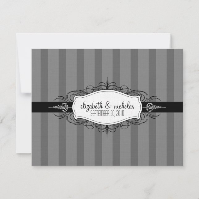 YOUR Favourite Colour: Chic Deco Wedding Invitatio Invitation (Front)