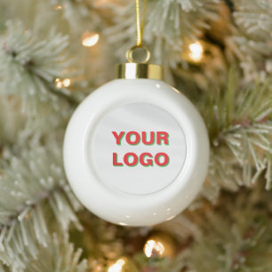 Your favourite Personalised LOGO Christmas Ceramic Ball Christmas Ornament