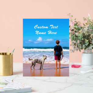 Your Favourite Photo Acrylic Sign with Custom Text