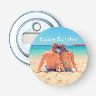 Your Favourite Photo Bottle Opener with Custom Tex