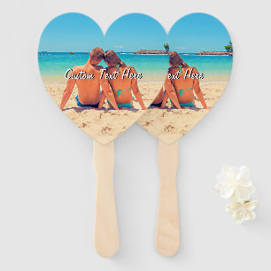 Your Favourite Photo Hand Fan with Custom Text