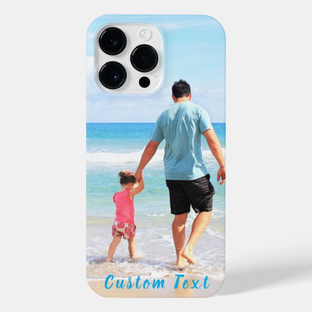 Your Favourite Photo iPhone Case with Text Name (Back)
