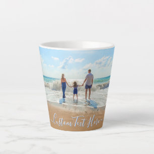 Your Favourite Photo Latte Mug with Custom Text